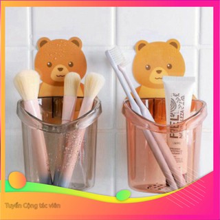 @ FREE SHIP Cốc gấu đựng bàn chải kem đánh răng, Cốc gấu dán tường siêu dính giá tốt chỉ có ở tiện ích shop !!
