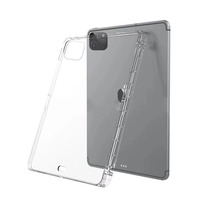 Silicone Ốp Máy Tính Bảng Silicon Có Ngăn Đựng Bút Cho Ipad Pro 11 2021 A2459 A2031 Pro 12.9 2021 A2379 A2461 Pro 11 12.9 2018 2020