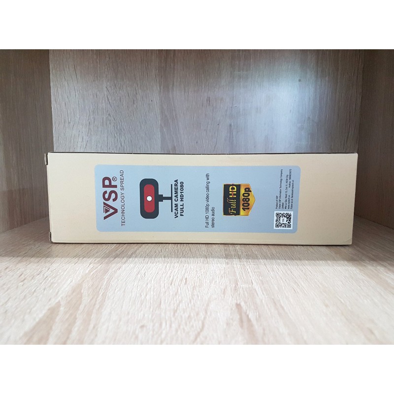 Webcam VSP VCAM FullHD 1080P cực nét - tích hợp 4 đèn led trợ sáng (nhiều màu) | BigBuy360 - bigbuy360.vn
