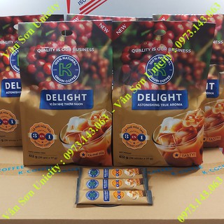 05 bịch cà phê sữa k delight phúc sinh 612g