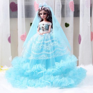 Búp bê barbie mặc váy cưới cô dâu xinh đẹp 45cm