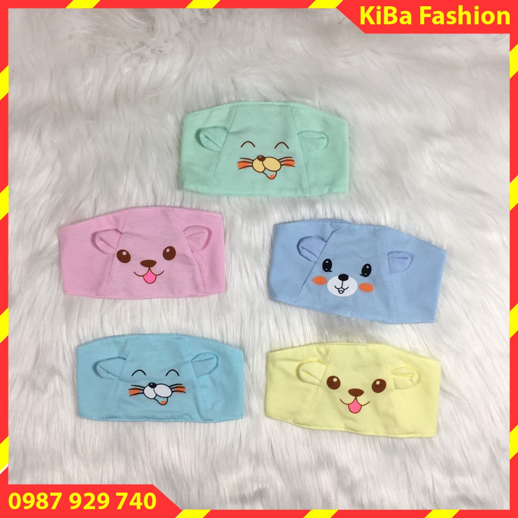 Set 5 chiếc Che thóp sơ sinh cotton cho bé, thóp sơ sinh ( loại chun ) - TSS - TK0650 - mũ/ nón che thóp cho bé sơ sinh