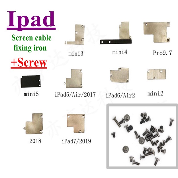 1 Bộ Ốc Vít Bằng Kim Loại Cho ipad 5 6 air 2 mini 2 4 2018 2019 pro9.7