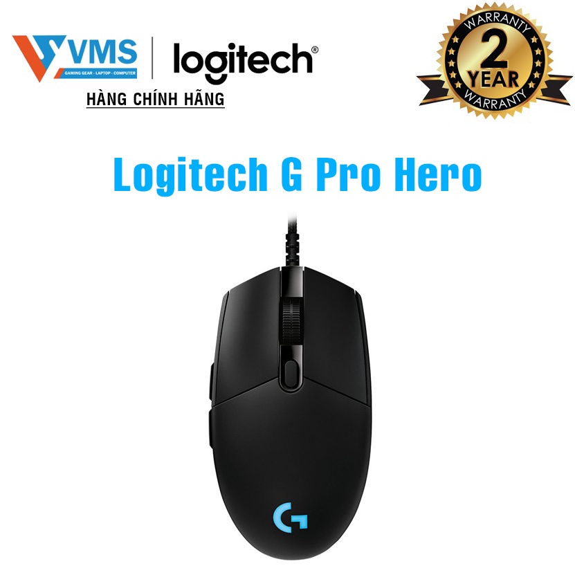 Chuột chơi game Logitech G Pro Hero - Hàng Chính Hãng