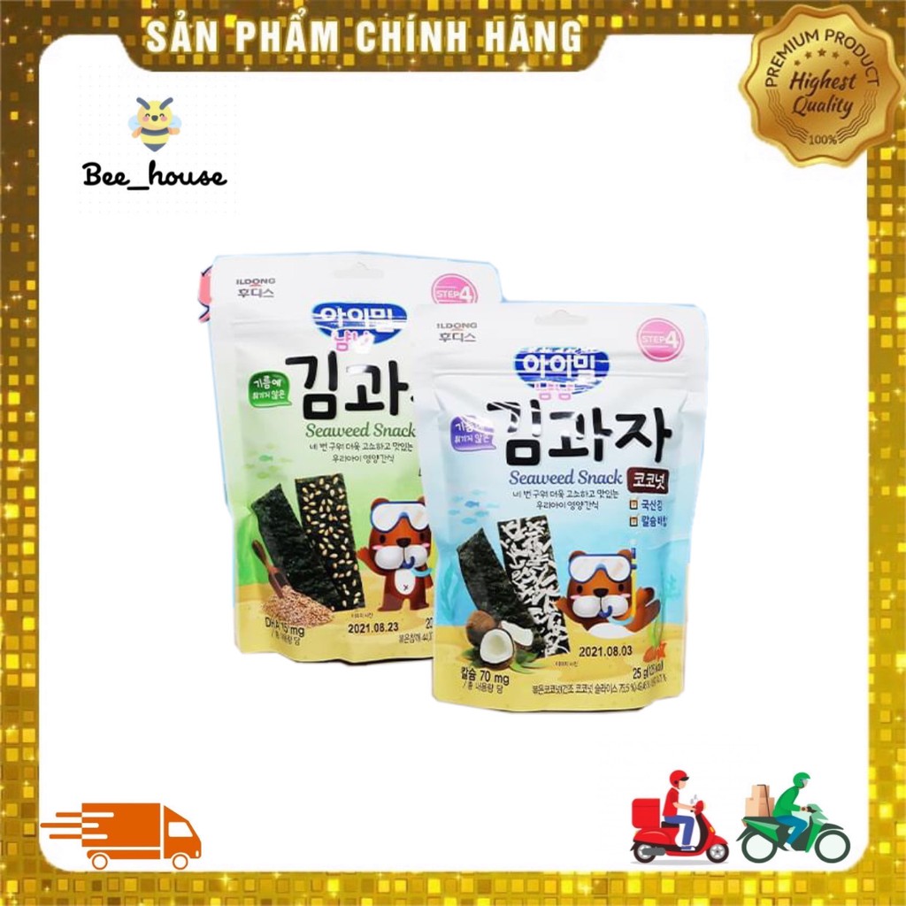 Snack rong biển tách muối Ildong Hàn Quốc