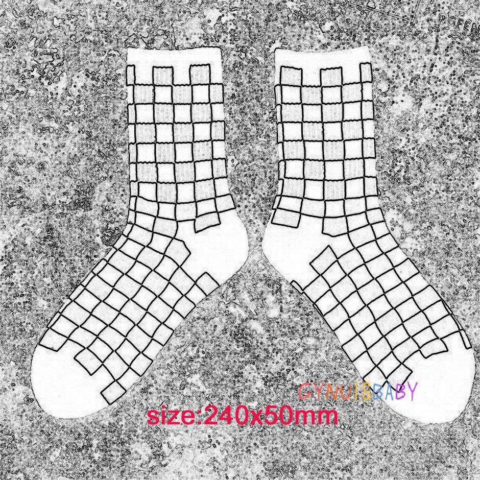 Tất Cotton Dài Trung Bình In Họa Tiết Thời Trang Cho Nam Và Nữ