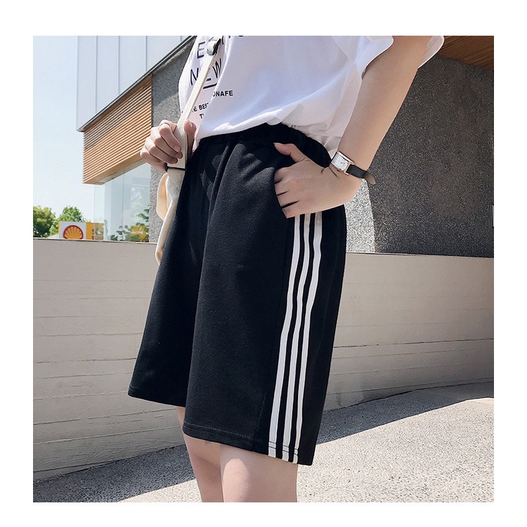 Quần Short, quần đùi nữ 3 sọc phong cách Unisex, Ulzzang - quần đùi thun 3 sọc siêu hot | BigBuy360 - bigbuy360.vn