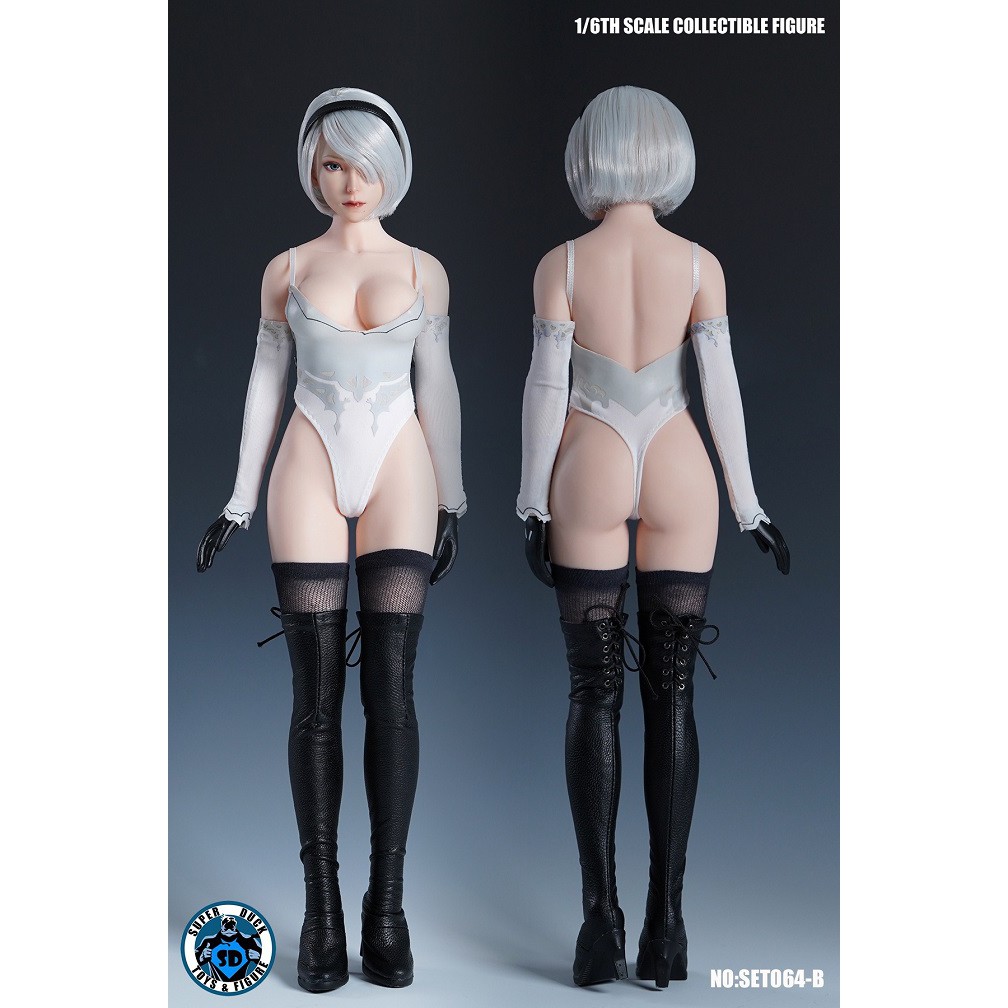Mô hình figure 1:6 Super Duck 2B trong game NieR: Automata dùng Body S42A