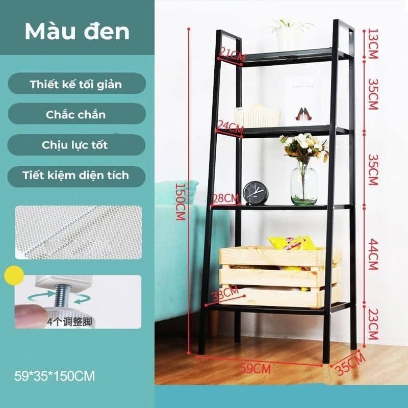 Kệ sắt 4 tầng hình thang
