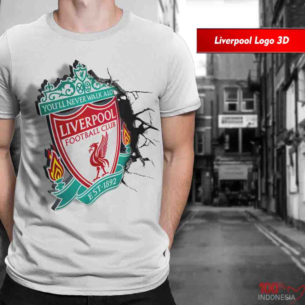 Áo Thun In Logo Liverpool 3d Phiên Bản Giới Hạn