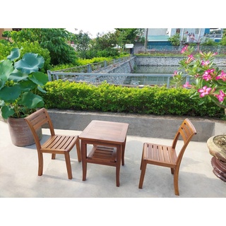 BỘ BÀN GHẾ FANSIPAN GỖ- BÀN GHẾ GỖ CAFE
