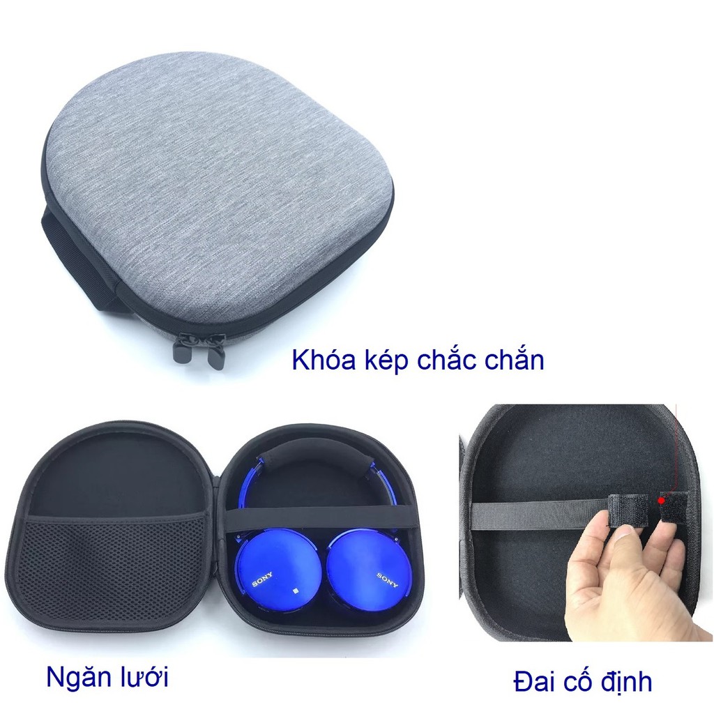 Hộp Đựng Tai Nghe Chụp Tai Full Size Kháng Nước cho tai nghe chụp tai cỡ vừa Chuptai-1