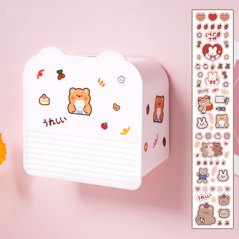 Hộp Đựng Khăn Giấy / Mỹ Phẩm / Chìa Khóa Gắn Tường Dễ Thương Tiện Dụng Cho Phòng Ngủ / Ký Túc Xá