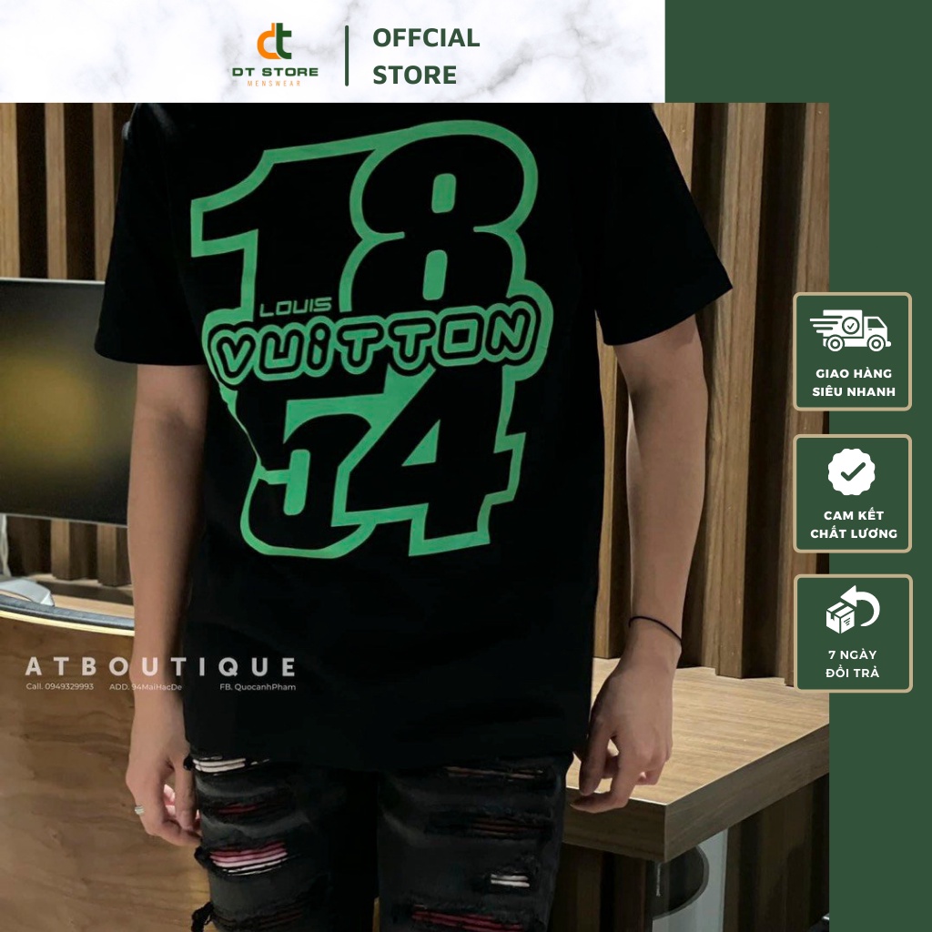 Áo Phông Nam Luonvuituoi Hàng Spf - Áo Thun Nam Nữ In Lv In Hình Nổi Bật DT Store Vietnam
