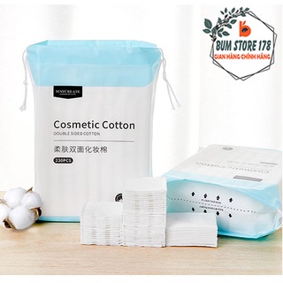 Bông tẩy trang Maycreate túi 230 miếng 100% bông tự nhiên an toàn cho da, Bông tẩy trang nội địa Trung Maycreate