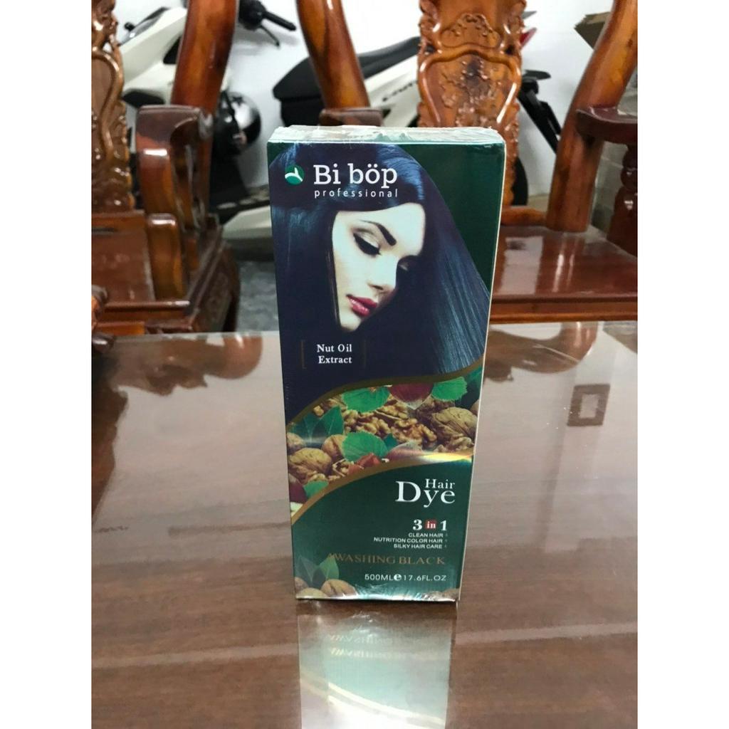 Dầu Gội Phủ Tóc Bạc Đen - Nâu BI.BOP  500MLhàng chuẩn