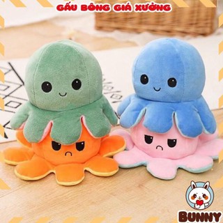 Bạch tuộc bông hai mặt cảm xúc siêu dễ thương, thú bông bạch tuộc cảm xúc bông siêu kute - 𝐁𝐔𝐍𝐍𝐘