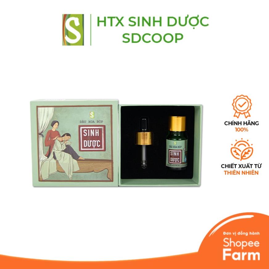 Dầu Xoa Bóp HTX Sinh Dược 10ml -Xanh house