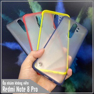Ốp lưng cho Xiaomi Redmi Note 8 Pro nhám hở viền, nhựa TPU dẻo
