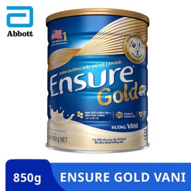 Sữa bột Ensure Gold lon 850g