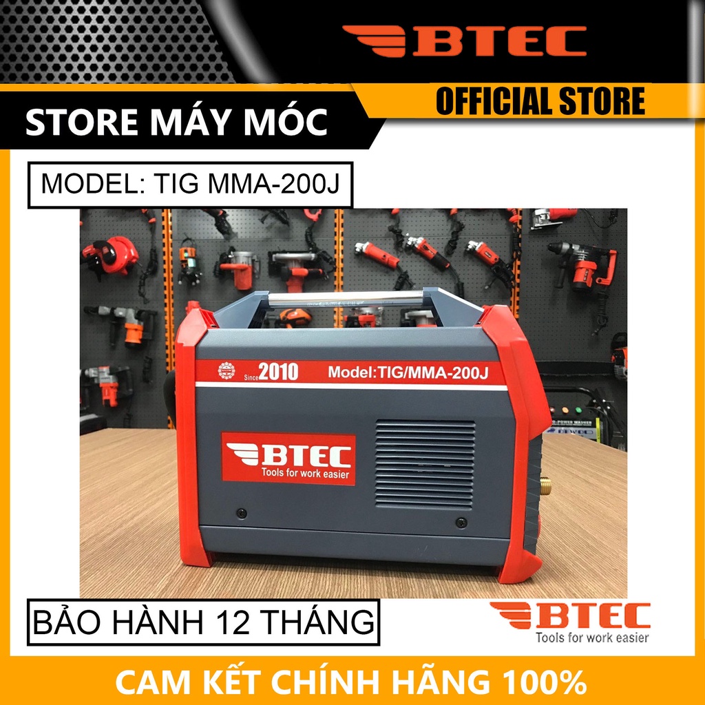 Máy hàn Tig, que BTEC TIG/MMA-200J - HÀNG CHÍNH HÃNG