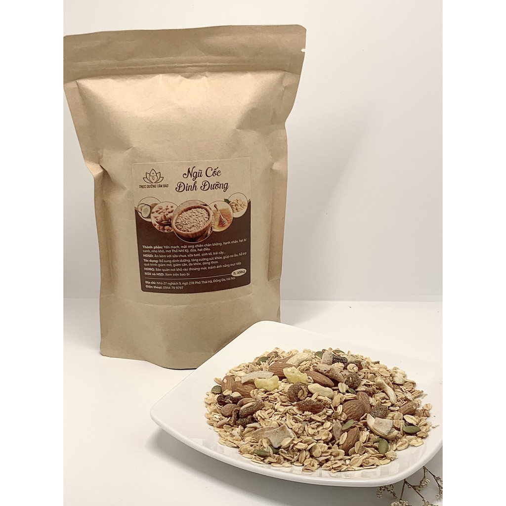 ngũ cốc dinh dưỡng 17 loại hạt (dùng tăng cân, lợi sữa) 500g
