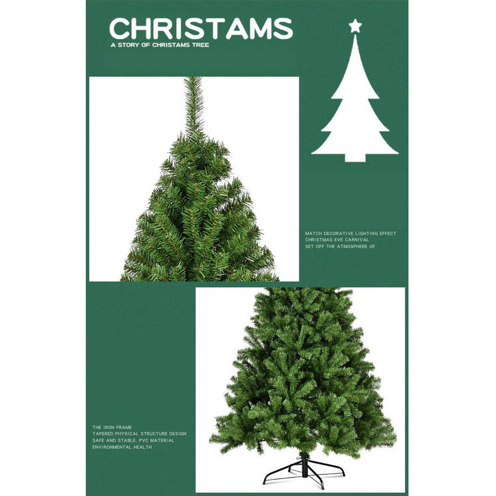 Cây thông Noel 2m4 / 2m1 tán siêu dày loại 1300/1000 đầu cành+ Phụ kiện trang trí cây thông Giáng Sinh- H240