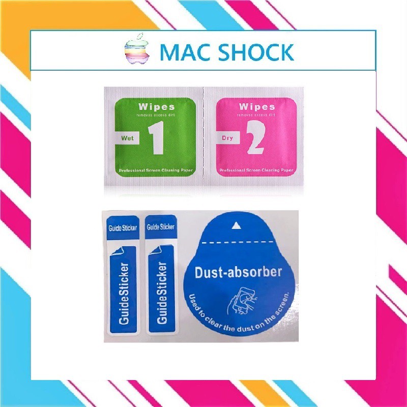 Bộ Giấy Lau 1 2 Cho Kính Cường Lực IP 5/5s/6/6s/7/7plus/8/8plus/plus/x/xr/xs/11/12/pro/max - Mac Shock | BigBuy360 - bigbuy360.vn