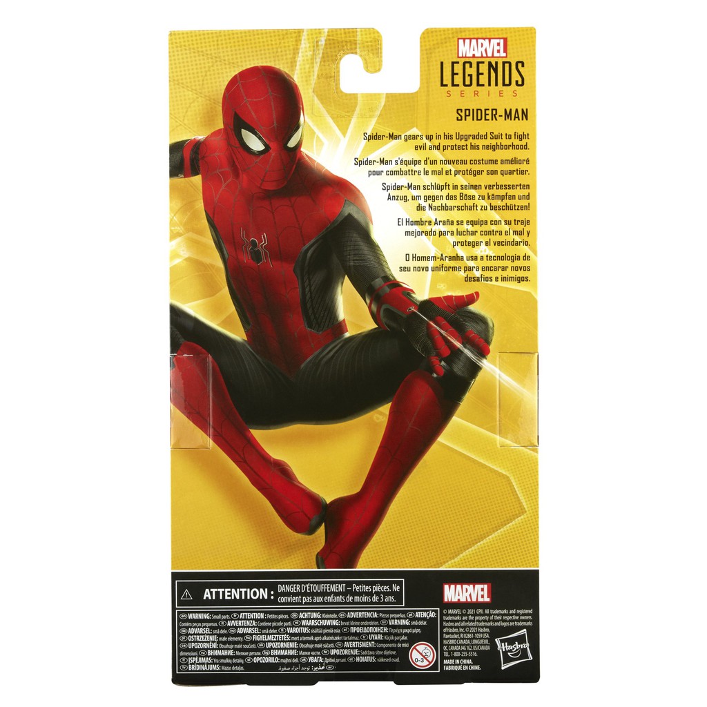 Spider-Man Mô hình Hasbro ϟ Marvel Legends Series 6-inch ϟ Spider-Man 3: No Way Home - Upgraded Suit