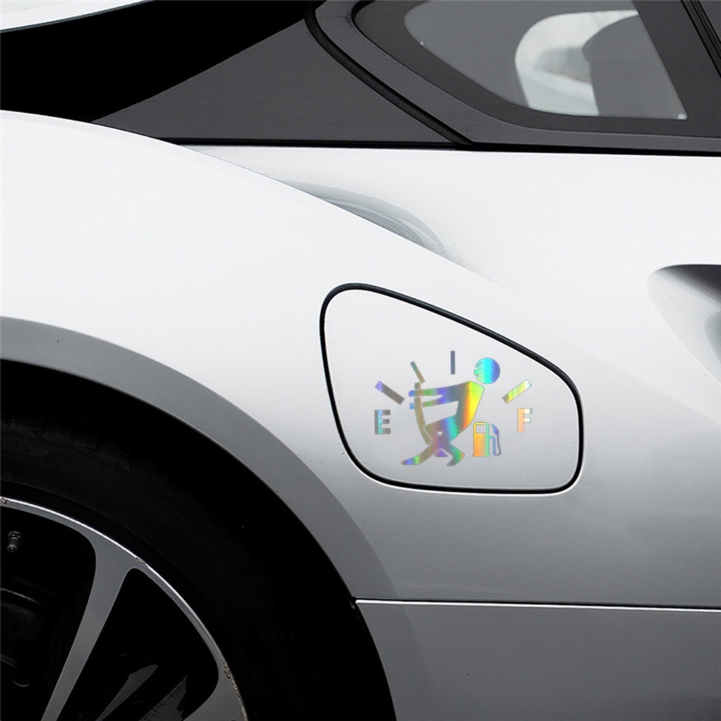 Laser Tem Decal Dán Trang Trí Nắp Bình Xăng Ô Tô Xe Hơi Màu