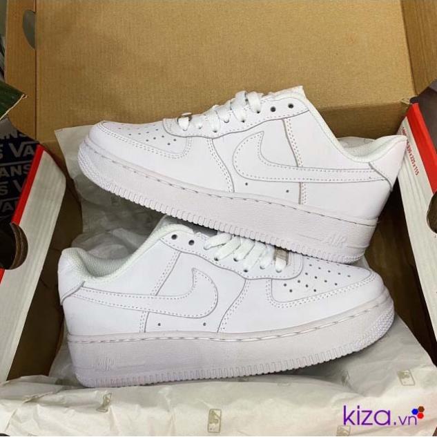 Giày thể thao Air Force trắng , sneaker Af1 đế khí độn đế 3cm - Hàng nhập khẩu