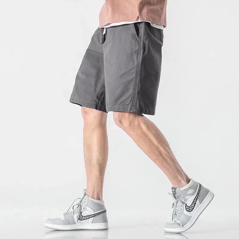 Quần Short Kaki Ống Rộng Lưng Thun Thời Trang Mùa Hè Dành Cho Nam