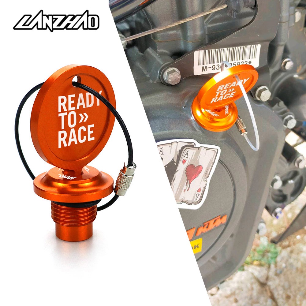 Nắp Đậy Bình Dầu Kèm Chìa Khóa Cho Xe Mô Tô KTM DUKE 200 390 125 250 RC Ốp