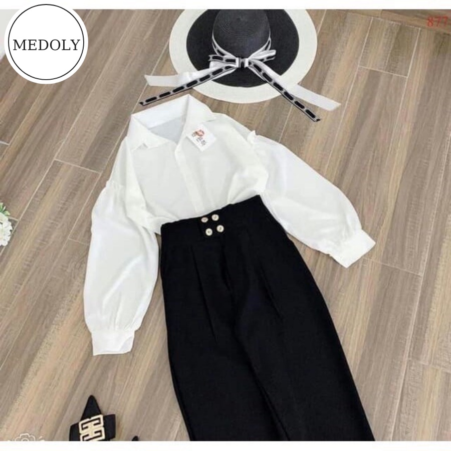 Quần baggy, quần tây kiểu, 4 khuy bấm chất tuyết mưa siêu đẹp | BigBuy360 - bigbuy360.vn