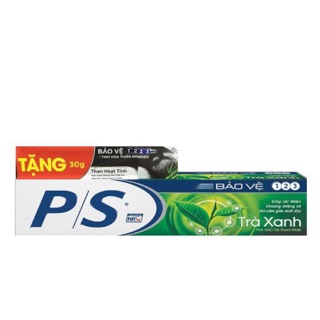 Kem đánh răng PS Trà Xanh 180g tặng kem than hoạt tính 30g