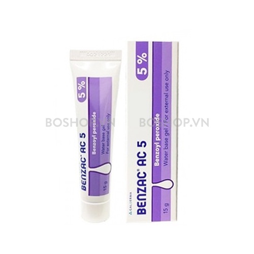 Gel Ngừa Mụn Benzac Ac 5% - Chính Hãng Giúp Giảm Mụn Sưng, Đỏ Mang Lại Làn Da Căng Mịn 15g