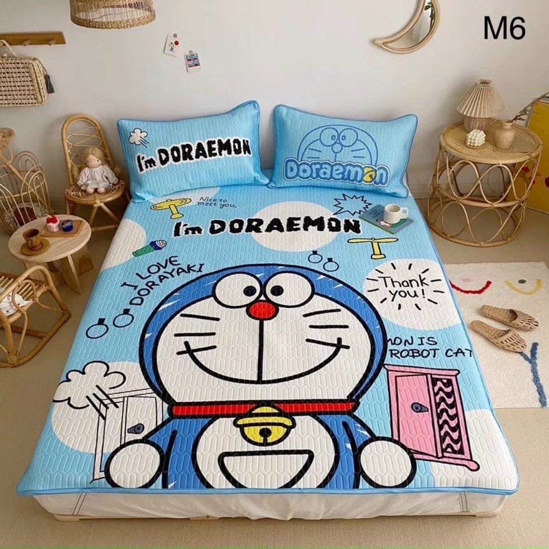 CHIẾU ĐIỀU HÒA CAO SU NON Doraemon Đô Rê Mon - CHIẾU ĐIỀU HÒA CAO SU NON 5D CAO CẤP