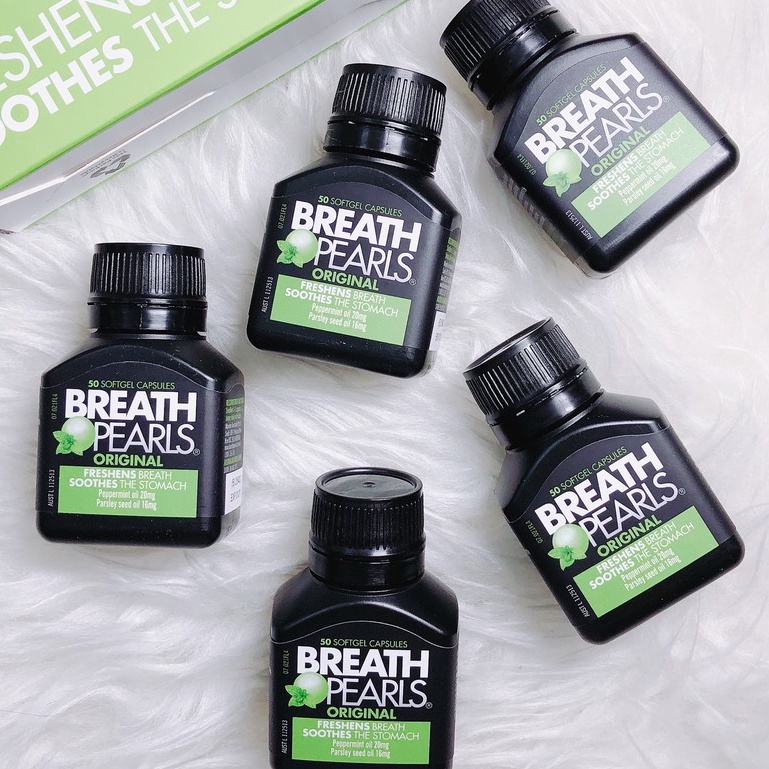 Viên uống thơm miệng Breath Pearls hộp 50 viên
