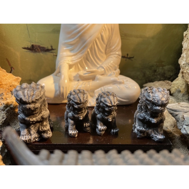 Sư tử giả đá bản đặc biệt trang trí non bộ, tiểu cảnh, hồ cá