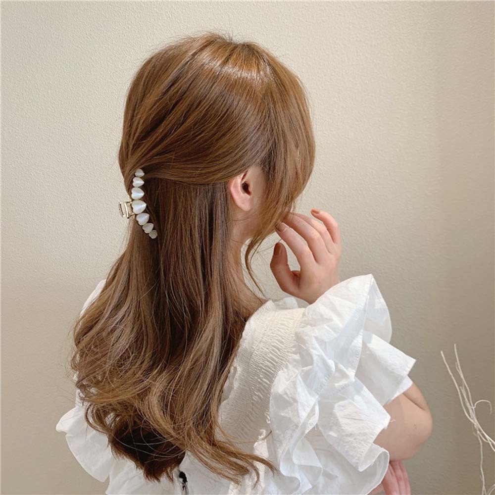 Kẹp Tóc Bằng Hợp Kim Hình Trái Tim Nhiều Màu Sắc Phong Cách Hàn Quốc Cổ Điển Thời Trang