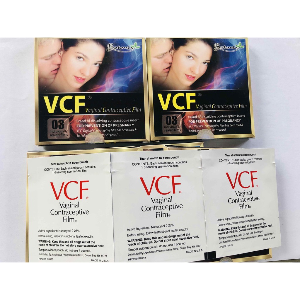 VCF màng phim tránh thai có khả năng diệt tinh trùng mỗi lần giao hợp