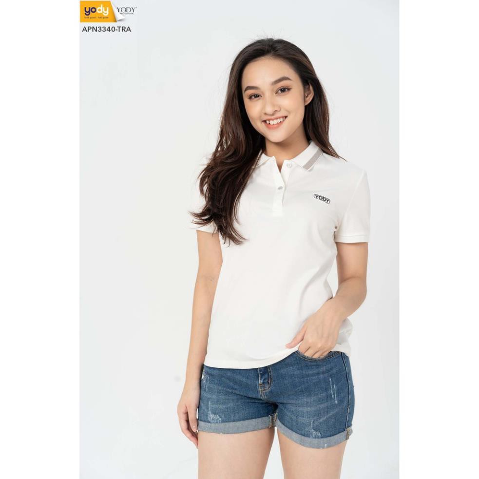 2021 Áo phông polo nữ ⚡ SIÊU MỀM MỊN ⚡ Áo thun có cổ YODY chất liệu cotton cao cấp, thoáng khí APN3340 . , : . .