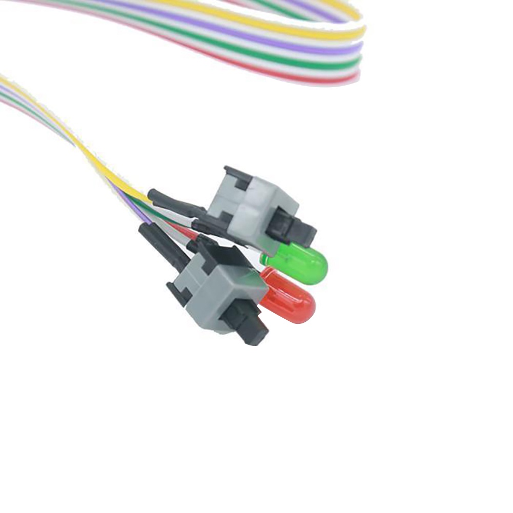 Dây Cáp Nguồn Máy Tính Dài 50cm On / Off / Reset 2 Công Tắc Atx