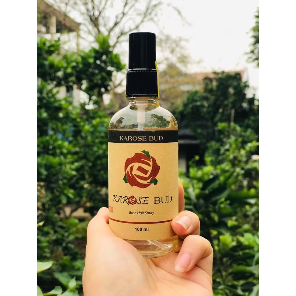 XỊT DƯỠNG TÓC HOA HỒNG KAROSE BUD 100ml