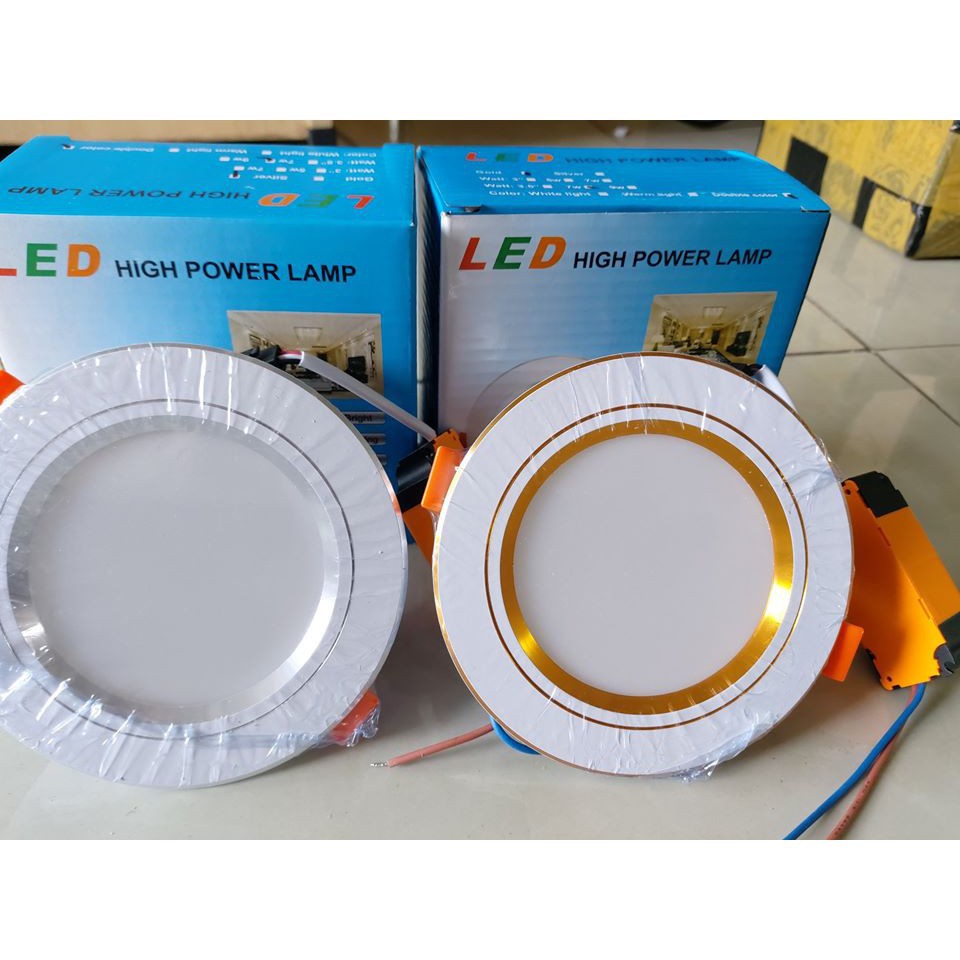 [LỖ KHOÉT 75--&gt;90 mm] Đèn Led Âm Trần 3 chế độ màu dùng thay thế cho các đèn thế hệ cũ