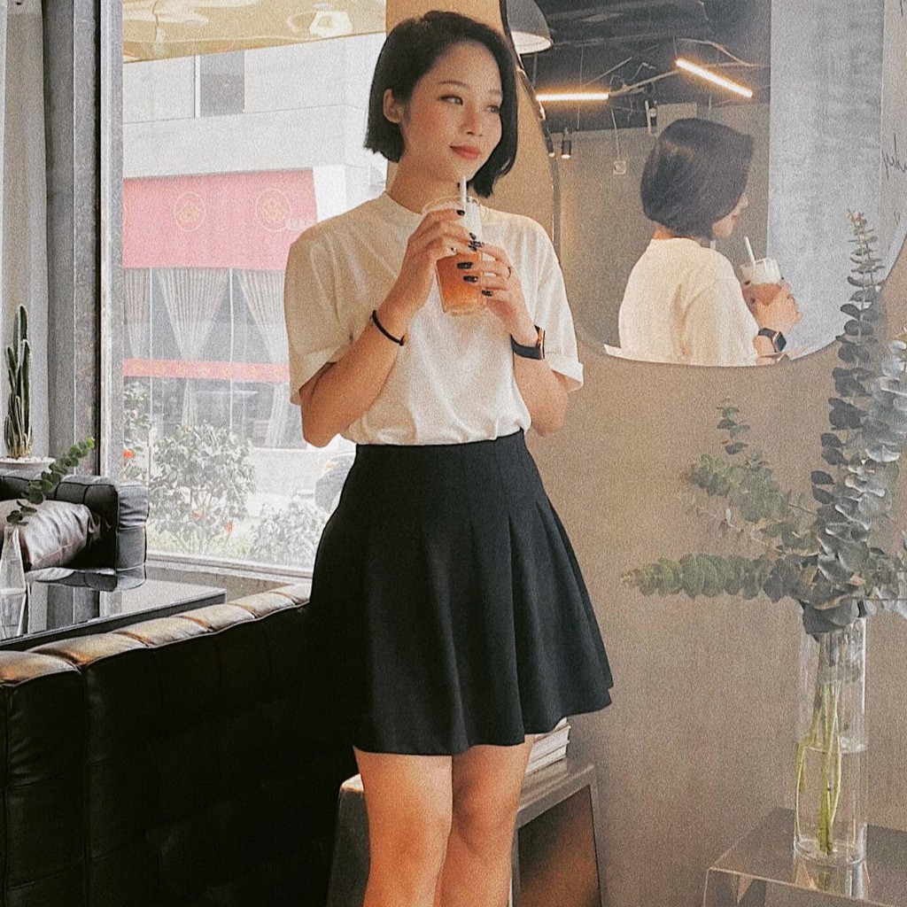 Chân váy xòe nữ Umi Goo Studio không nhăn co giãn nhẹ | BigBuy360 - bigbuy360.vn