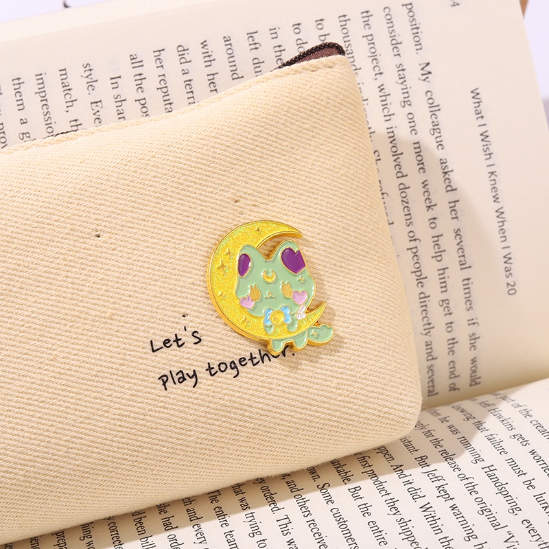 Ghim Cài Áo Hình Mèo Hoạt Hình Đáng Yêu