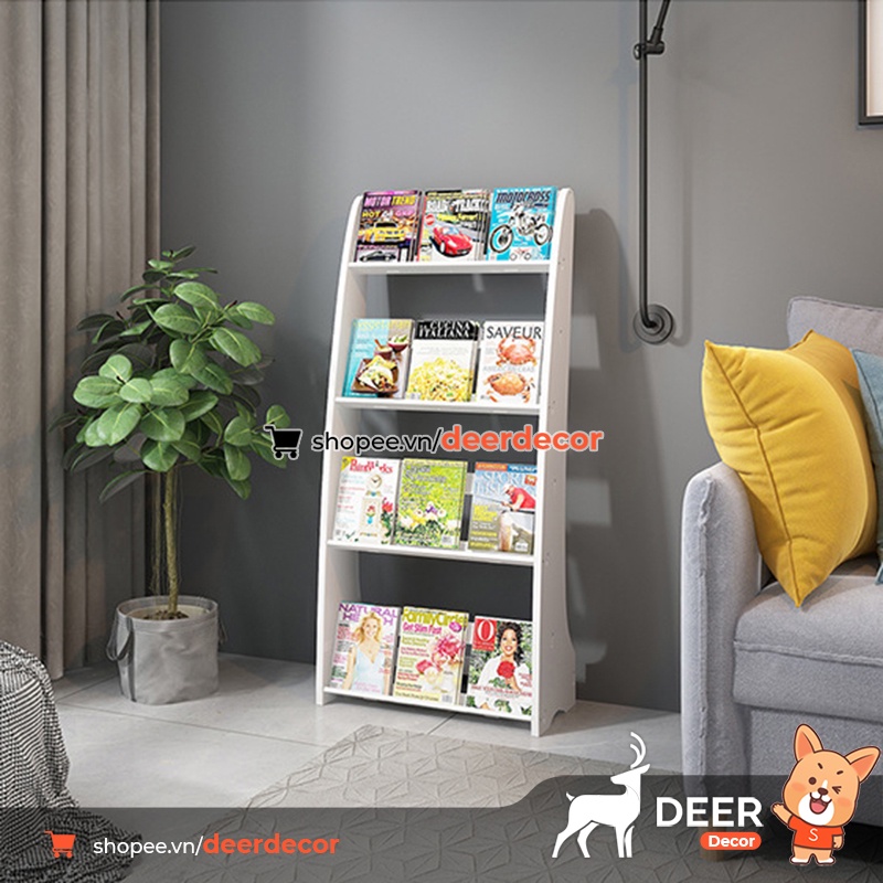 Giá Kệ Để Sách Báo Hiện Đại Cao Cấp - Kệ Trưng Bày Nhiều Ngăn Tầng - DEER DECOR