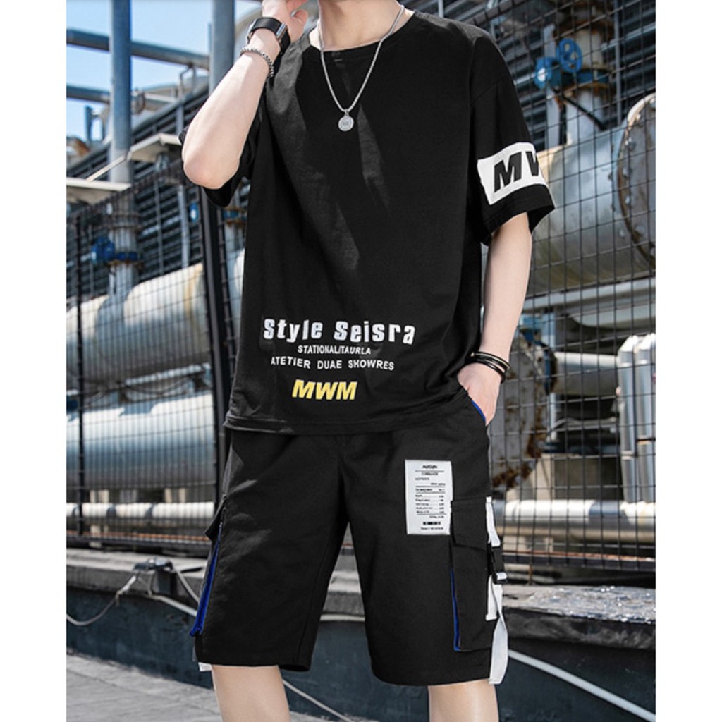 Bộ quần áo thể thao nam, set bộ mùa hè 2021 - AQ3 | BigBuy360 - bigbuy360.vn