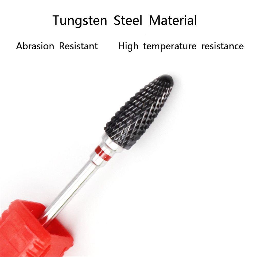 WATTLE Đầu Mài Cứng Cho Máy Mài Móng Tay Phải 2.35mm